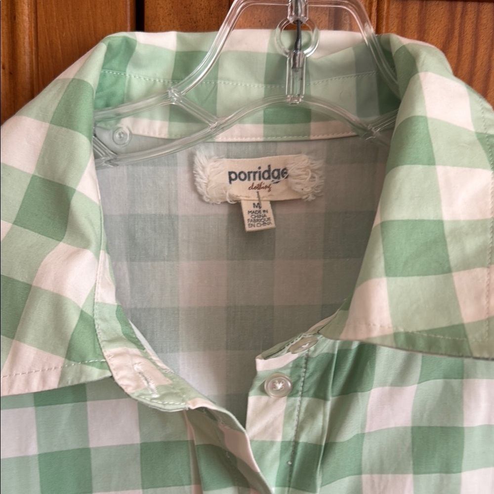 Women’s Green Checkered Midi Dress
